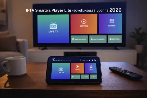 IPTV Smarters Player Lite -sovelluksessa