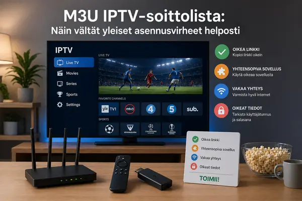 M3U IPTV-soittolista