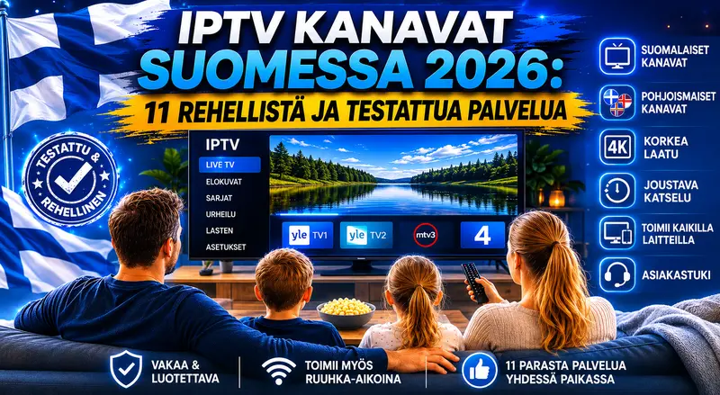 IPTV kanavat Suomessa 2026