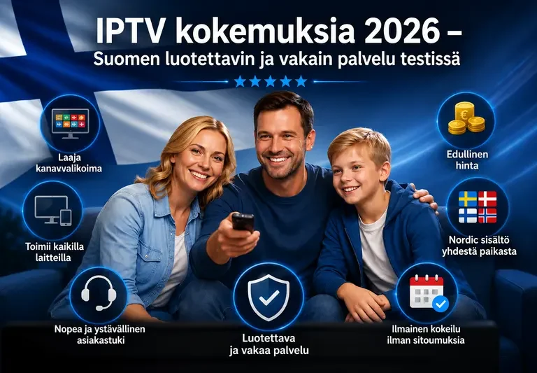 IPTV kokemuksia 2026 – Suomen luotettavin ja vakain palvelu testissä