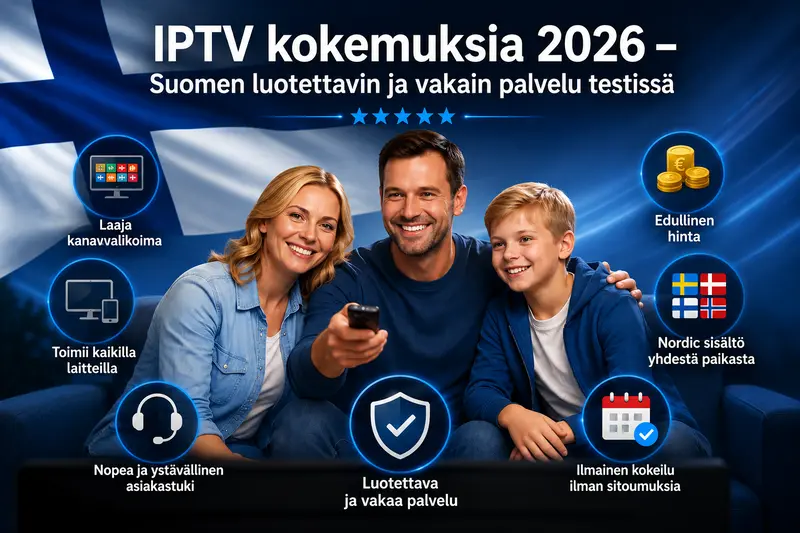 IPTV kokemuksia 2026 – Suomen luotettavin ja vakain palvelu testissä