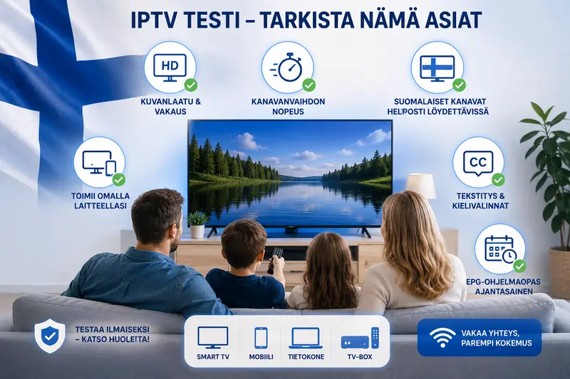 IPTV ilmainen testi Suomessa (2026): Testaa vakaa yhteys heti nordic iptv
