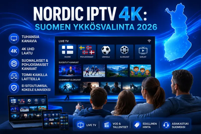 Nordic IPTV 4K Suomen ykkösvalinta 2026